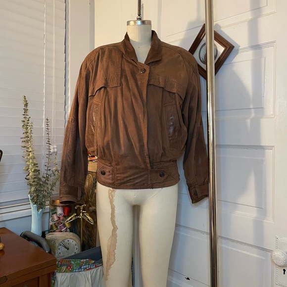 SOLD VTG Adventure Bound Thinsulate 3M Lined Brown Leather Jacket, 1980s - Picture 3 of 16
